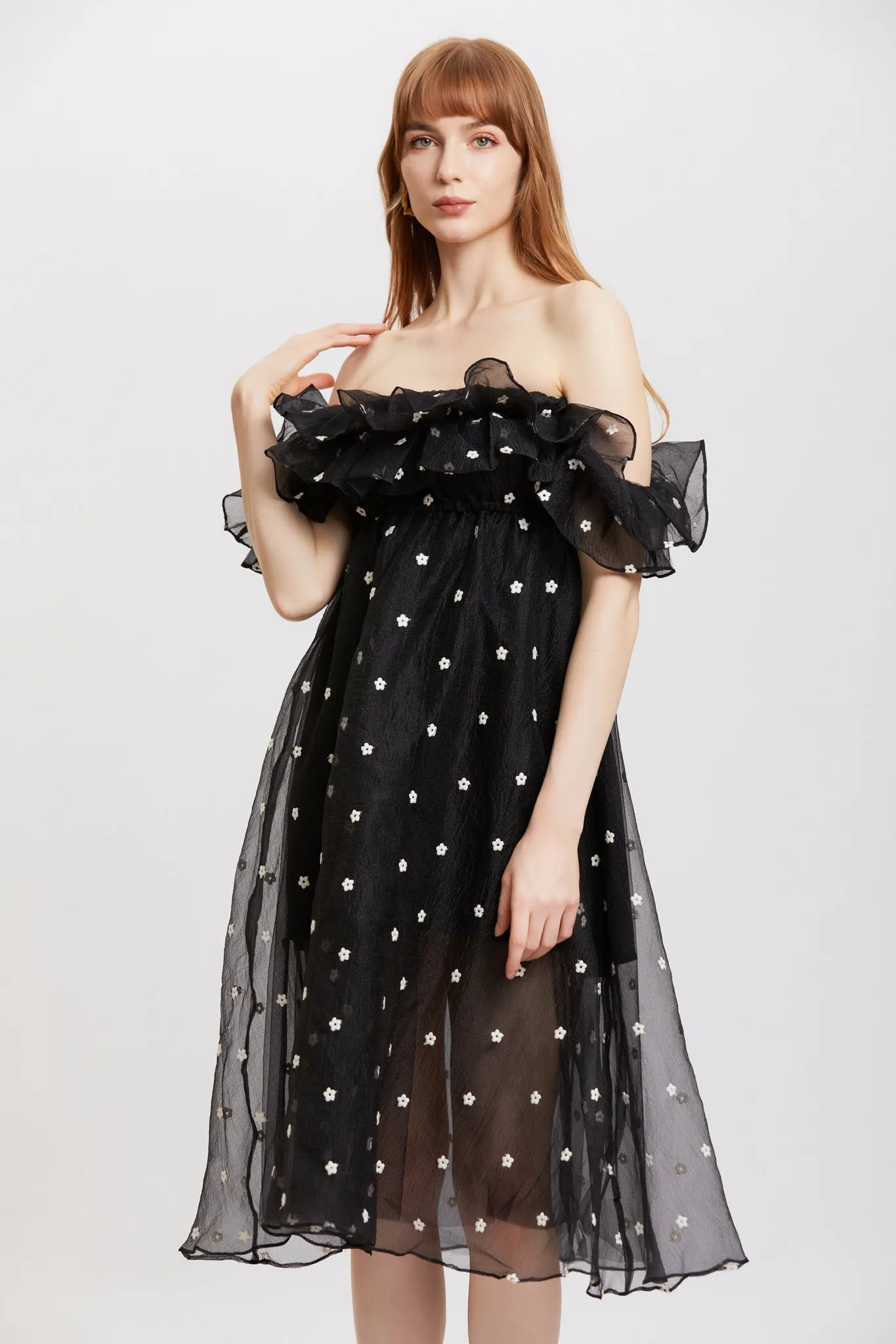 ST | Jasminum Ruffle Organza Dress