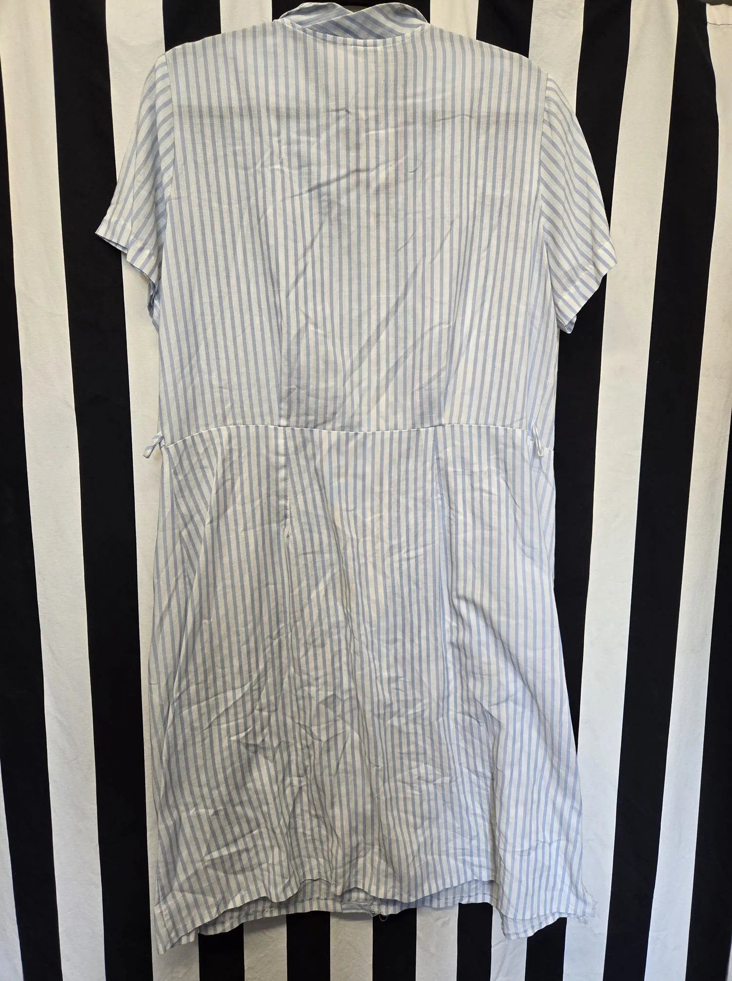 Vintage 60's Blue and White Striped Dress