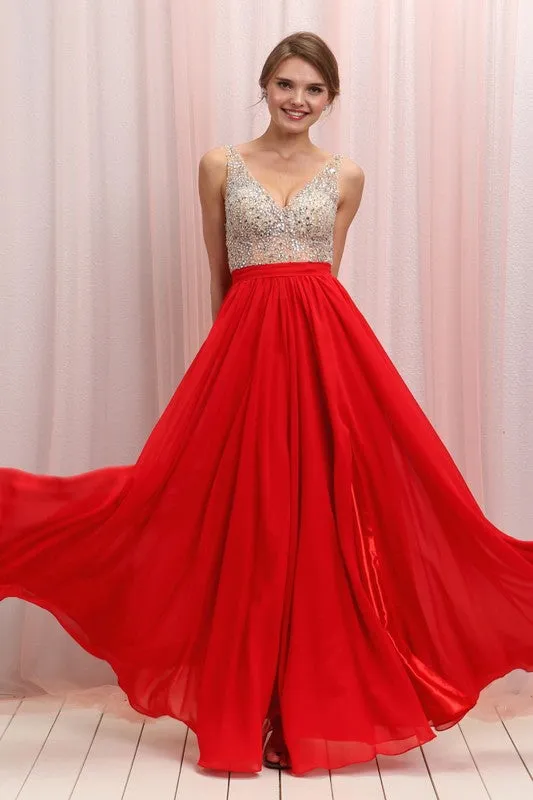 W19230 Prom Dress Red