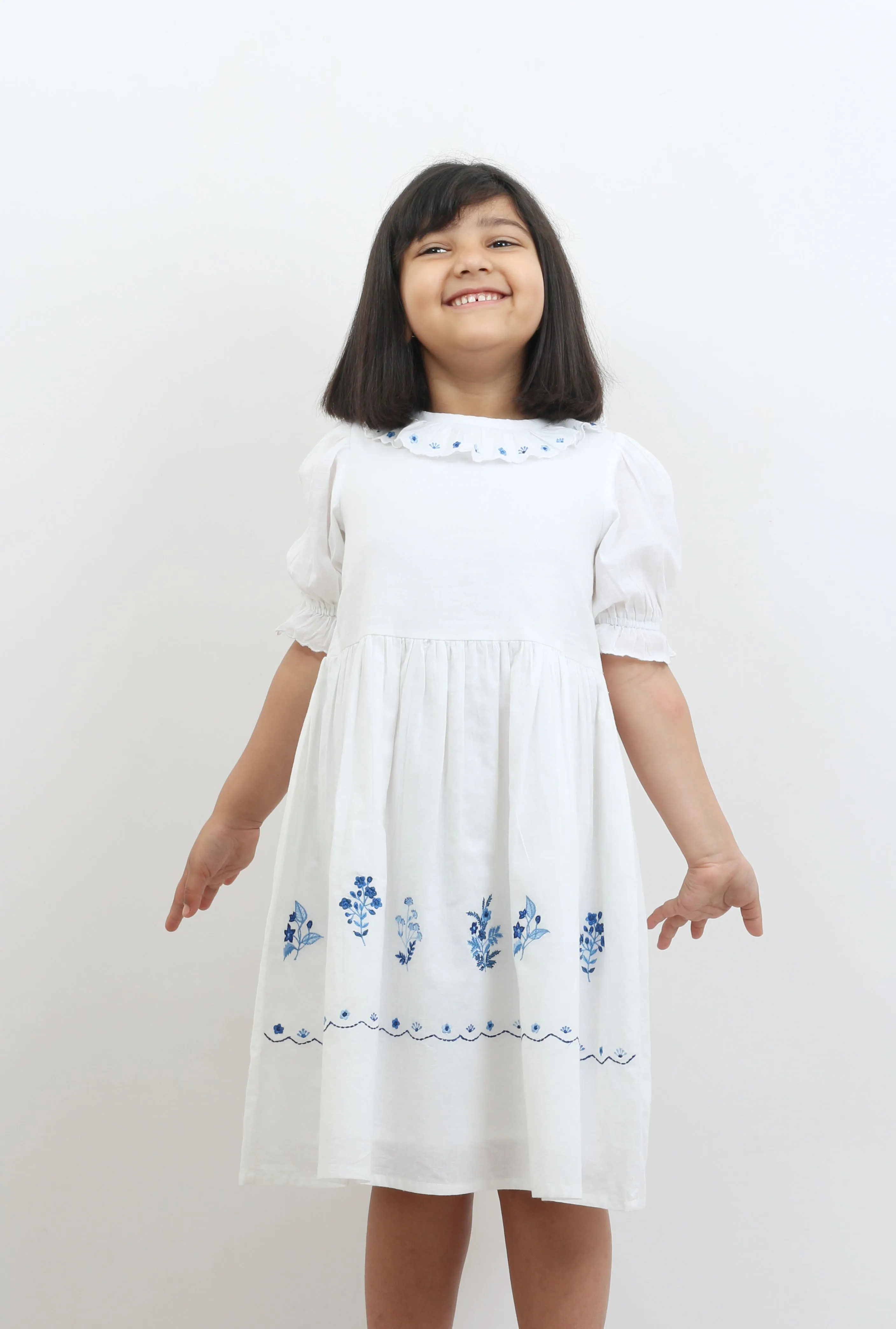 White Embroidery Dress