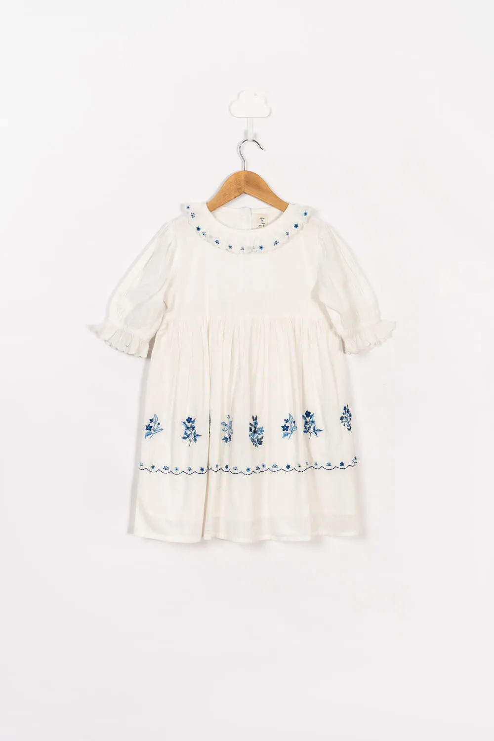 White Embroidery Dress