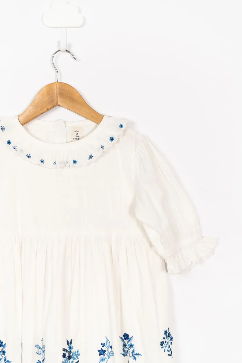 White Embroidery Dress