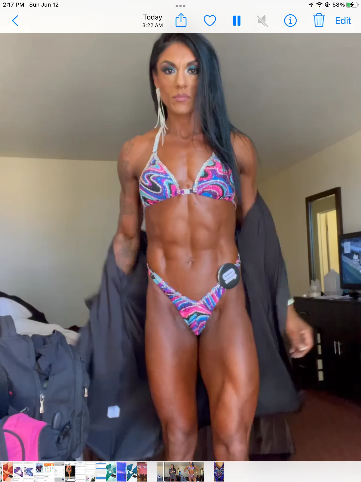 Yani figure/physique competition suit